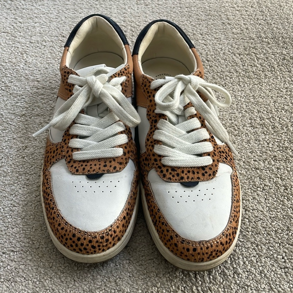 Madewell Leopard print sneakers. Size 9